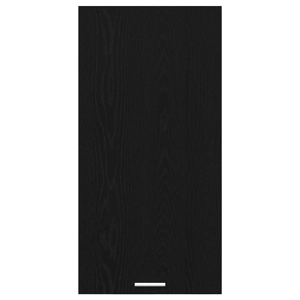 Mobiletto a parete moderno con ampio spazio interno 50 x 31 x 100 cm legno composito nero 02_0053386