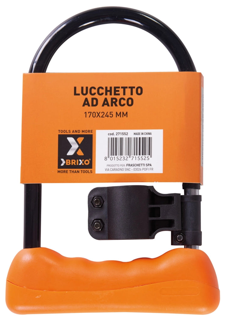 BRIXO LUCCHETTO AD ARCO PER MOTO STRONG 170 X 245 MM