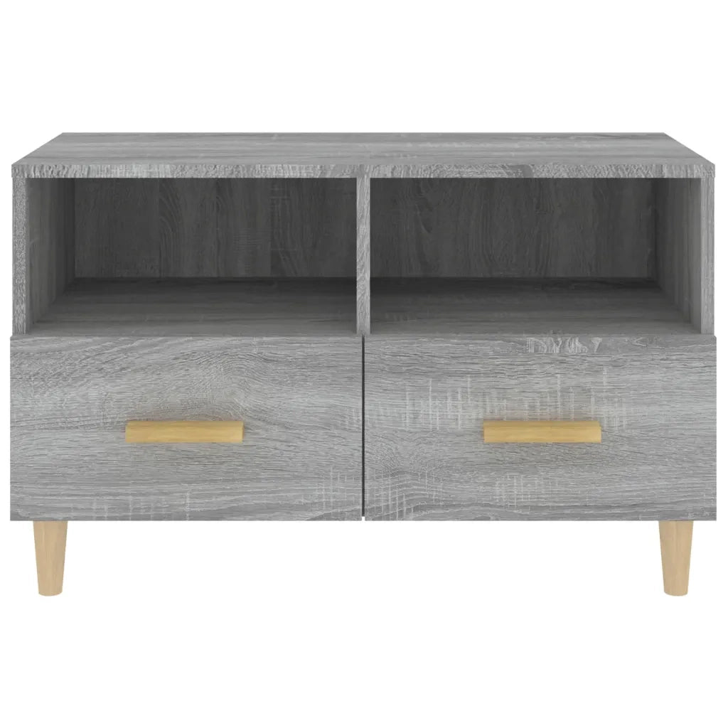 Mobile Porta TV Grigio Sonoma 80x36x50 cm in Legno Multistrato 817490