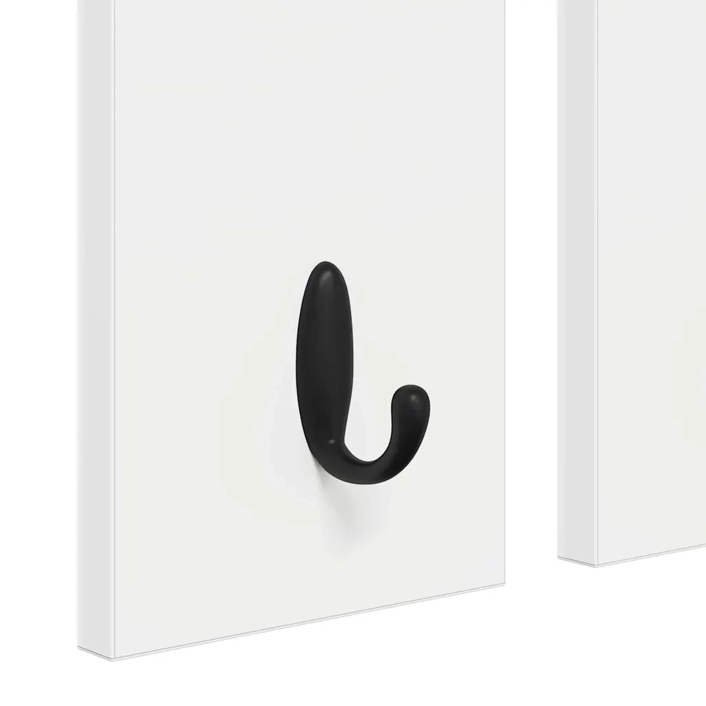 Appendiabiti a muro Bianco 85 x 10 x 45 cm Legno multistrato 874483