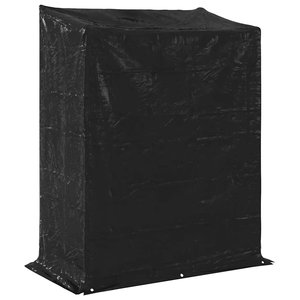 vidaXL Rastrelliera per Legna con Copertura Antipioggia 150x80x200 cm