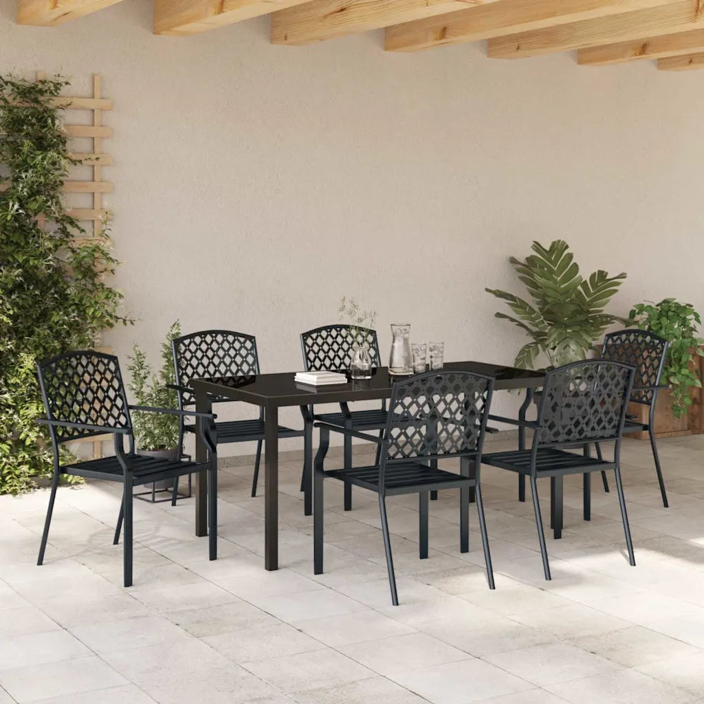 Set da Pranzo per Giardino 7 pcs Antracite 3379307