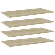 Ripiani Libreria 4 pz Rovere Sonoma 80x20x1,5 cm in Truciolato cod mxl 59391