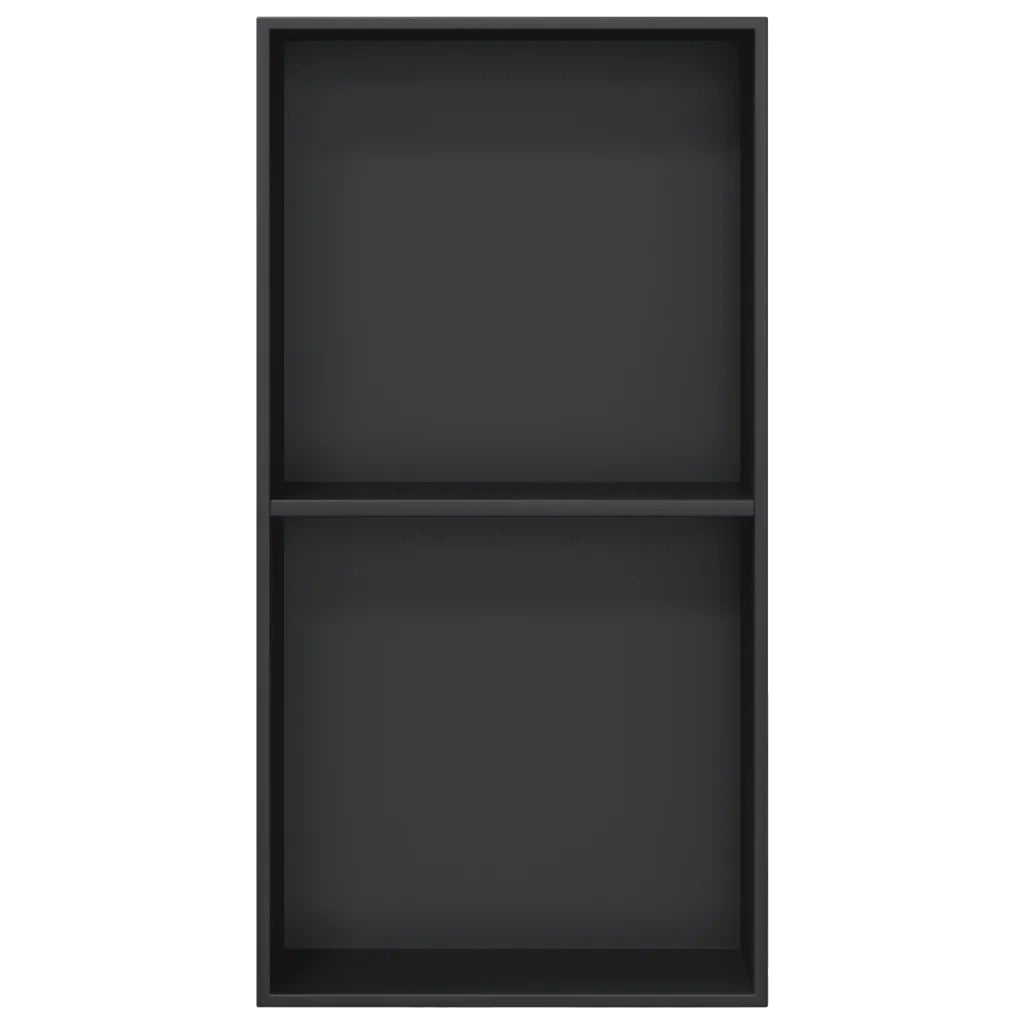 Nicchia per Doccia Nero Opaco 32x62x9cm in Acciaio Inox 4005134