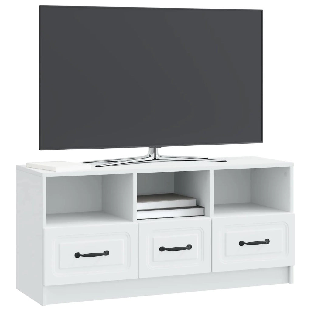 Mobile TV Bianco 102 x 34,5 x 47 cm Legno ingegnerizzato 895825