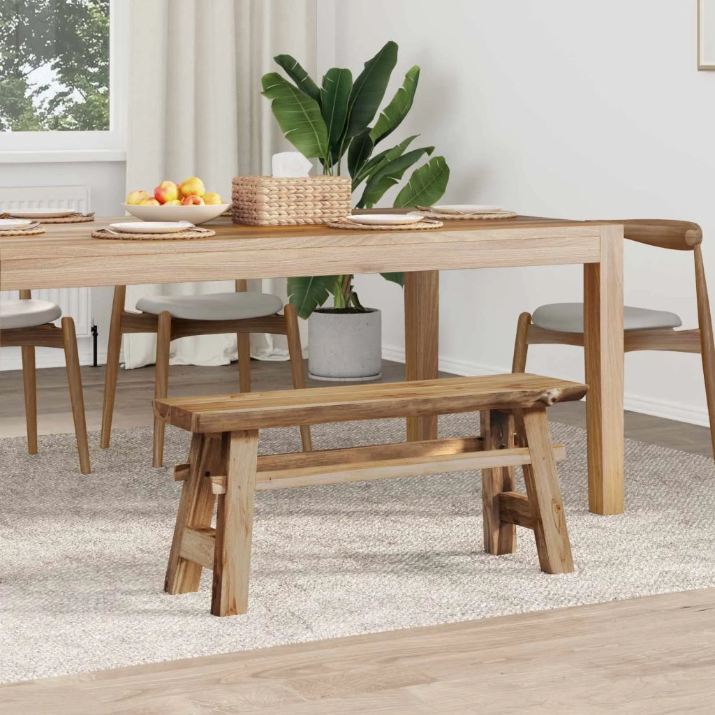 panchina Naturale 100 x 29 x 43,5 cm Legno di teak solido 42007498