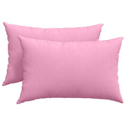 Cuscini da Divano 2 pz | Cuscini per sedie Rosa 60 x 40 cm Tessuto