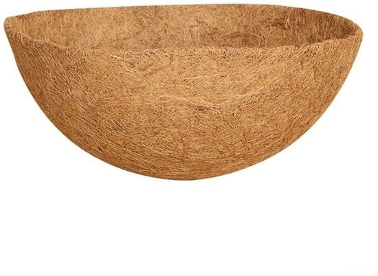Pacchetto di 3 contenitori per piante in fibra di cocco naturale - forma a cesto - eco friendly - alta capacità di assorbimento di acqua - materiale resistente - vaso per piante