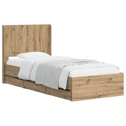 Struttura del letto con stoccaggio e testata Artisan Oak 3445813