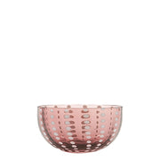 Zafferano Set 6 Ciotole Perle Bowl in vetro colorato Ametista artigianale: eleganza e design raffinato per una tavola moderna e sofisticata