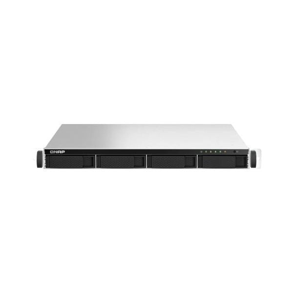 Qnap ts-464u-rp nas rack (1u) intel® celeron® n5095 8 gb ddr4 0 tb qnap turbo system alluminio, nero - TS-464U-RP-8G