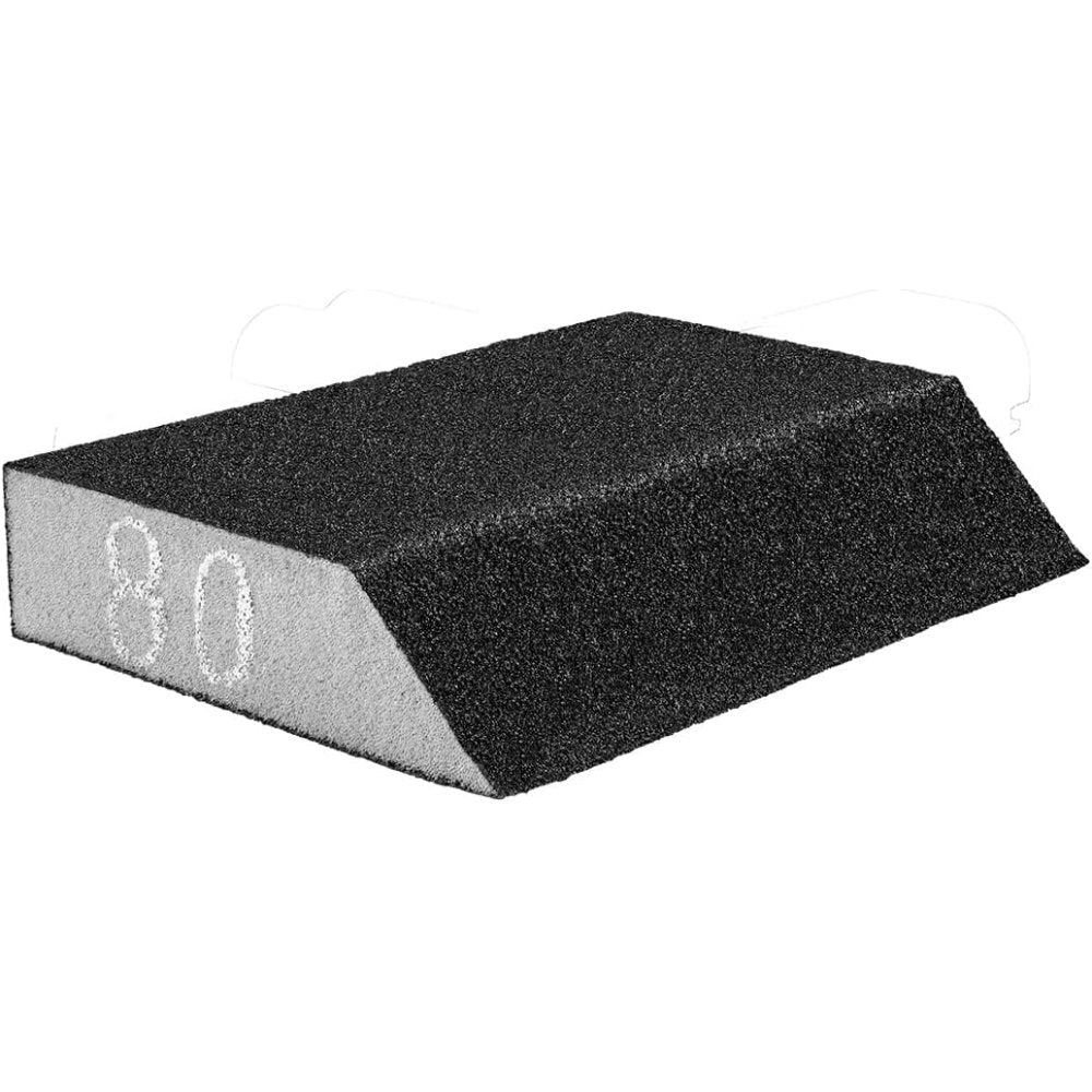 Topex 55h922 spugna abrasiva ad d angolo 125 x 25 x 90 mm, k80