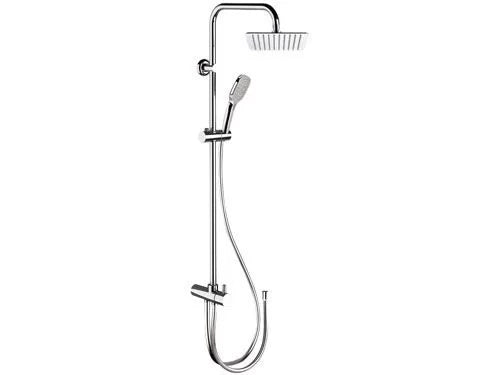 Colonna doccia moderna con soffione quadrato ultra piatto