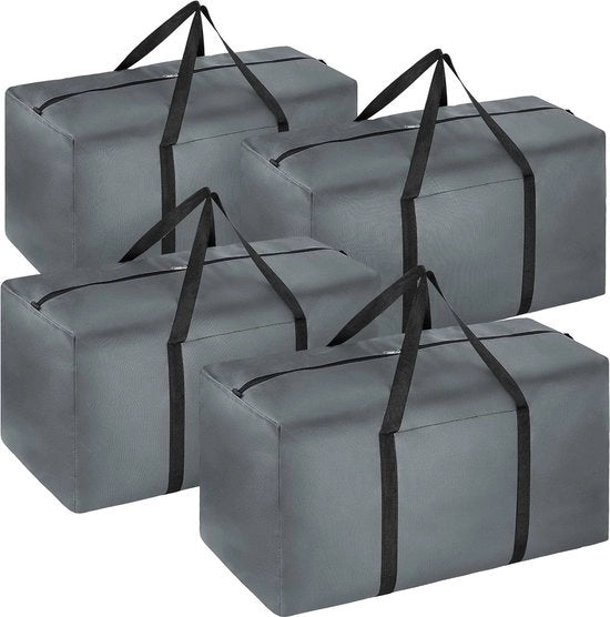 Zak da bagaglio da viaggio extra grande 4 in 1 opacchiabile impermeabile tessuto Oxford colore grigio XL - uomo donna casa bagagli viaggi