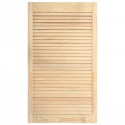 Porta a persiana in legno massello di pino anta per mobile anta per mensola rivestimento per armadio guardaroba paravento 99,3 x 49,4 cm 02_0003876