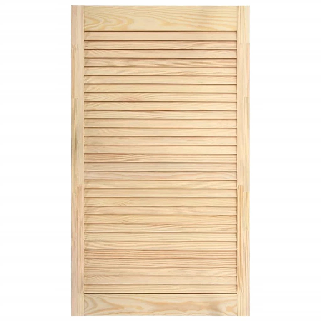 Porta a persiana in legno massello di pino anta per mobile anta per mensola rivestimento per armadio guardaroba paravento 99,3 x 49,4 cm 02_0003876