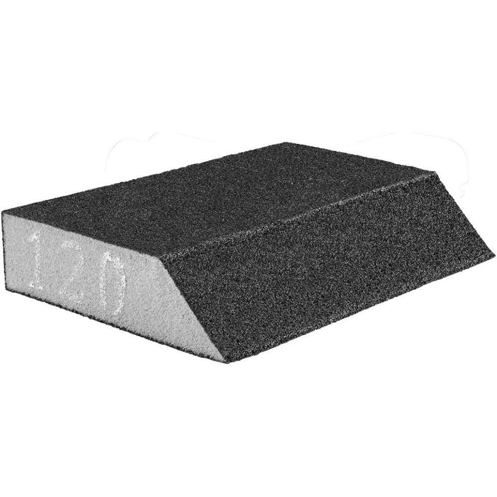 Topex 55h923 spugna abrasiva ad d angolo 125 x 25 x 90 mm, k120