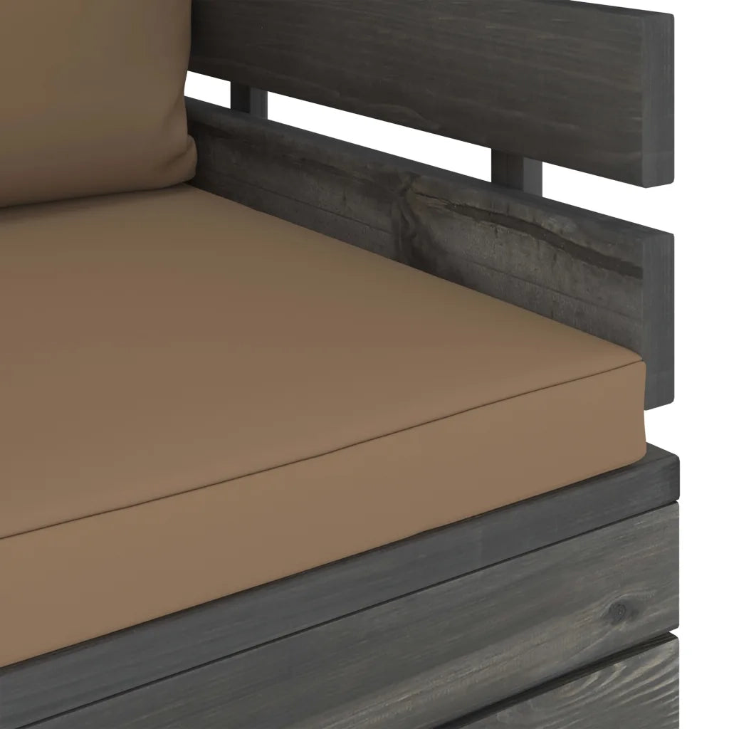 Poltrona da Giardino con Cuscini in Legno di Pino cod mxl 75846