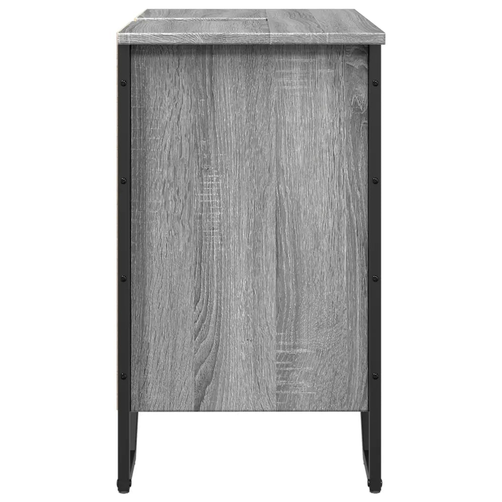Mobile Lavabo Bagno Grigio Sonoma 60x35x60 cm in Truciolato 848657