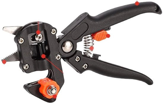 Ente multifunzionale 2-in-1, enticatrice per piante e frutteti, ente per la potatura e la cura, enticatrice, seghetto, attrezzi per giardinaggio