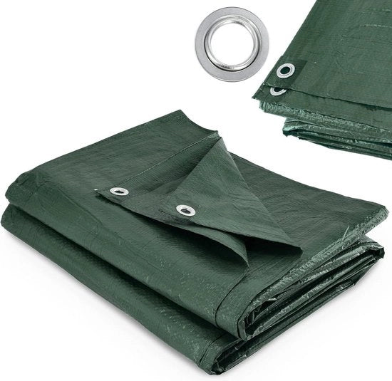 Zecca impermeabile tessuta, 12m², copertura protettiva per giardini e barche, dimensioni 3x4m, colore verde