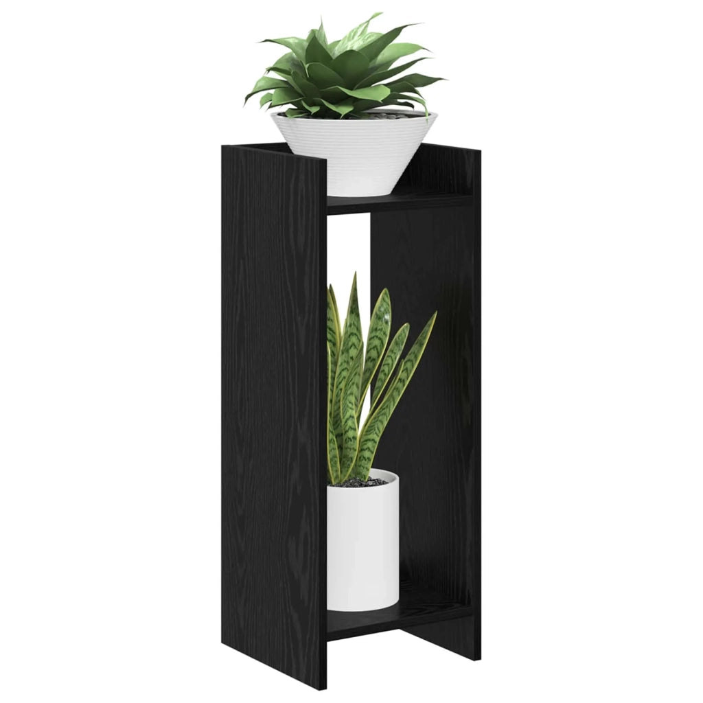 Supporto per piante Rovere Nero 30 x 30 x 80 cm 899580