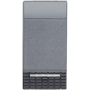 Living Light - Pulsante NO 2P 10A 1m antracite - L4044N