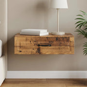 Tavolino da Parete Laterale Legno antico 59 x 34,5 x 17 cm 899343
