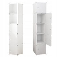 Armadio modulare a 5 ripiani Scaffale Mobile Colonna 185x39x37 cm