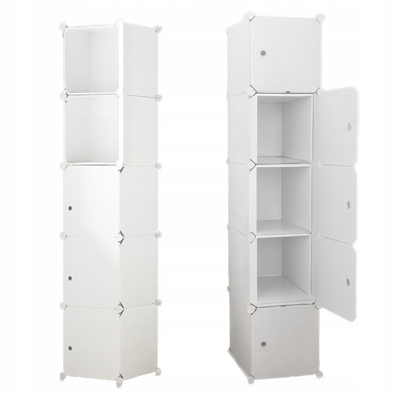 Scaffale a colonna modulare da 185x39x37 cm, ideale per vestiti e accessori.