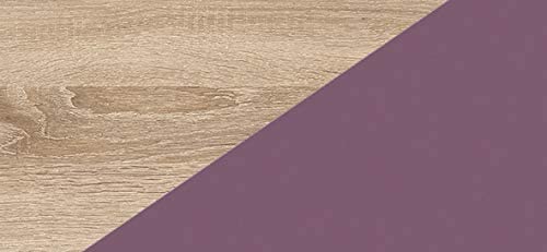 MOBILE LETTO SOPPALCO SCALETTA BAMBINI VERANA L cm H190x120x236 ROVERE VIOLA