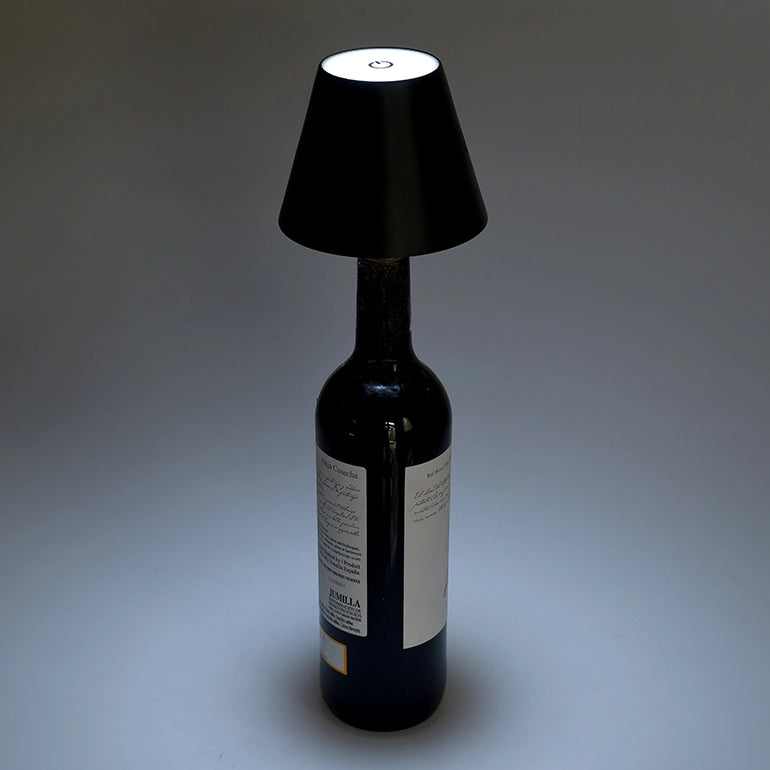 INNOVATIVA LAMPADA LED DA TAVOLO PORTATILE CON TAPPO PER BOTTIGLIA - CONTROLLO TOUCH E TEMPERATURA COLORE REGOLABILE