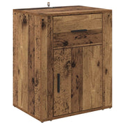 Comodino | Armadio da Notte | Mobiletto da notte con cassetto Legno vecchio 35 x 50 x 60 cm