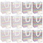 Scatole regalo riutilizzabili 12 pezzi - Dimensioni 25,9 cm x 20 cm - Maniglie - Resistente alle scalfitture - Leggero