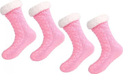 Sokki Antiscivolo per Donna - 2 Paia - Felpa - 35-40 - Unico Taglia - Diametro 35-40 - Socke Calde - Socke Fluff - Socke Antiscivolo per Letto - Socke Calde per Inverno - Socke con Felpa - Regalo di Natale
