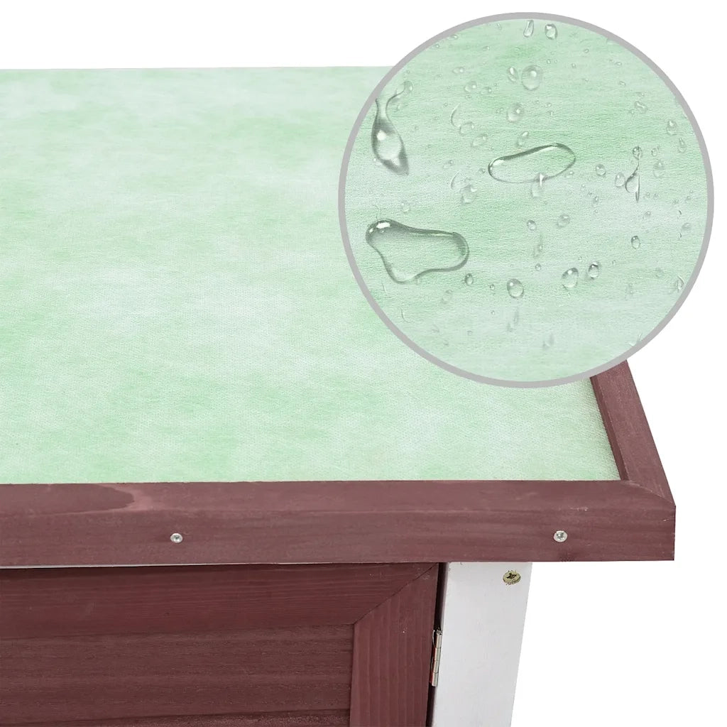 Conigliera per Esterni con 1 Porta Marrone in Legno CFW4672883