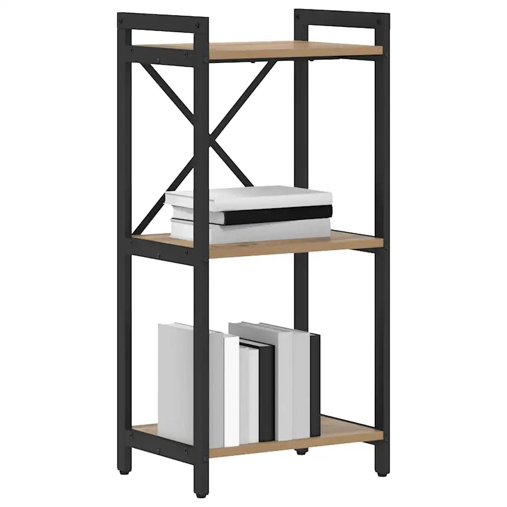 vidaXL Libreria rovere artigianale 40 x 30 x 83 cm Legno multistrato