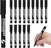 Marcatori Permanenti 15 pezzi - Stifli Acrilici Veloci - Adatti per Papier/Metallo/Vetro - Punta Fine 1 mm - Impronte Resistenti all'Acqua - Senza Substanze Pericolose - Stilografici Per Marcare