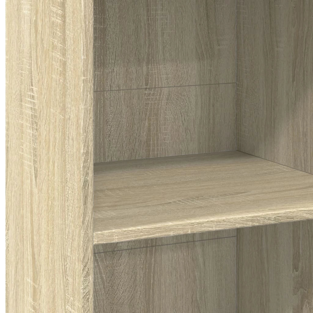 Buffet credenza cassettiera armadio mobile contenitore organizer cucina soggiorno salotto rovere Sonoma alto 45 x 41 x 124 cm legno ingegnerizzato marrone 02_0034063