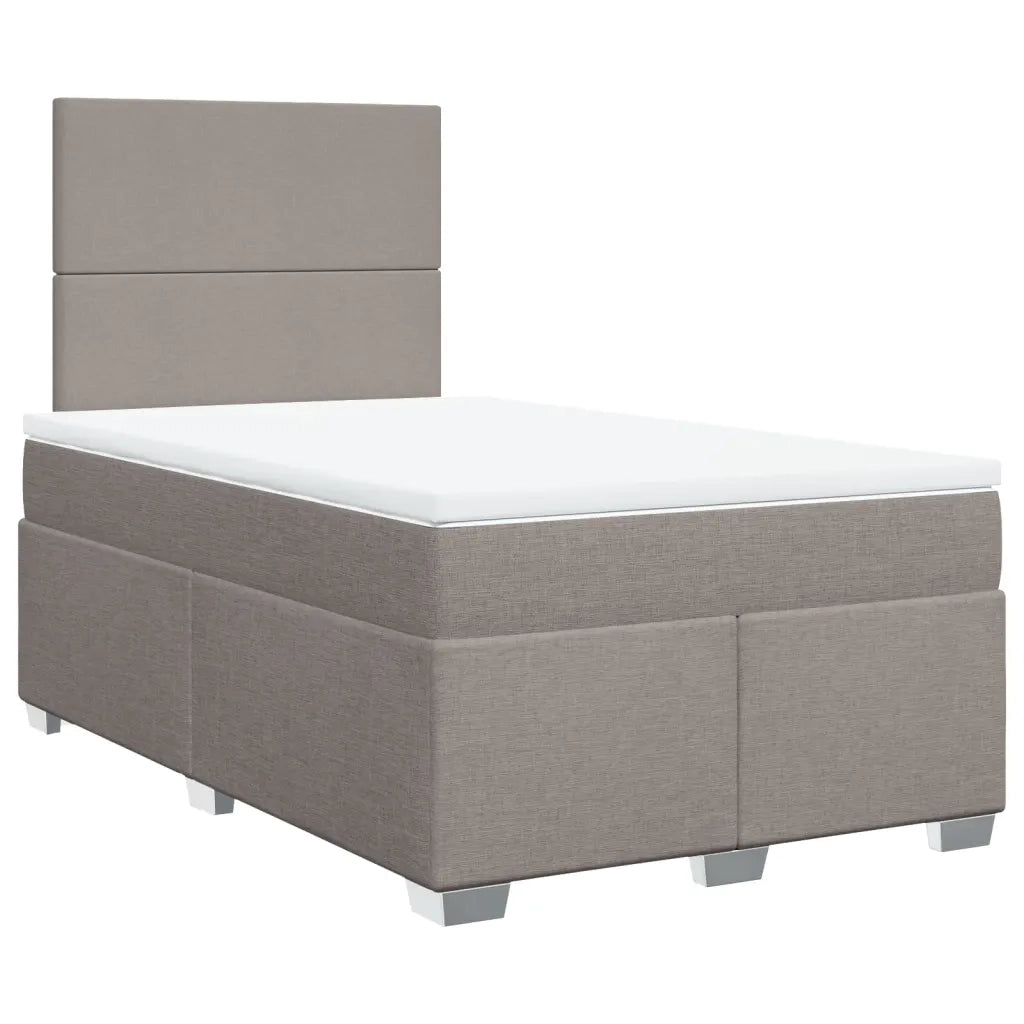 Giroletto a Molle con Materasso Tortora 120x200 cm in Tessuto 3290452