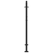 Cancello Giardino Nero 105x130 cm in Acciaio Design a Traccia
