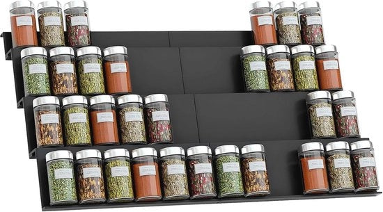 Organizzatore di spezie per cassetta - Organizzatore di spezie estensibile a 4 livelli per una cucina ordinata