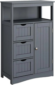 Mobiletto midi Bianco, Grigio, 56 x 86.5 cm