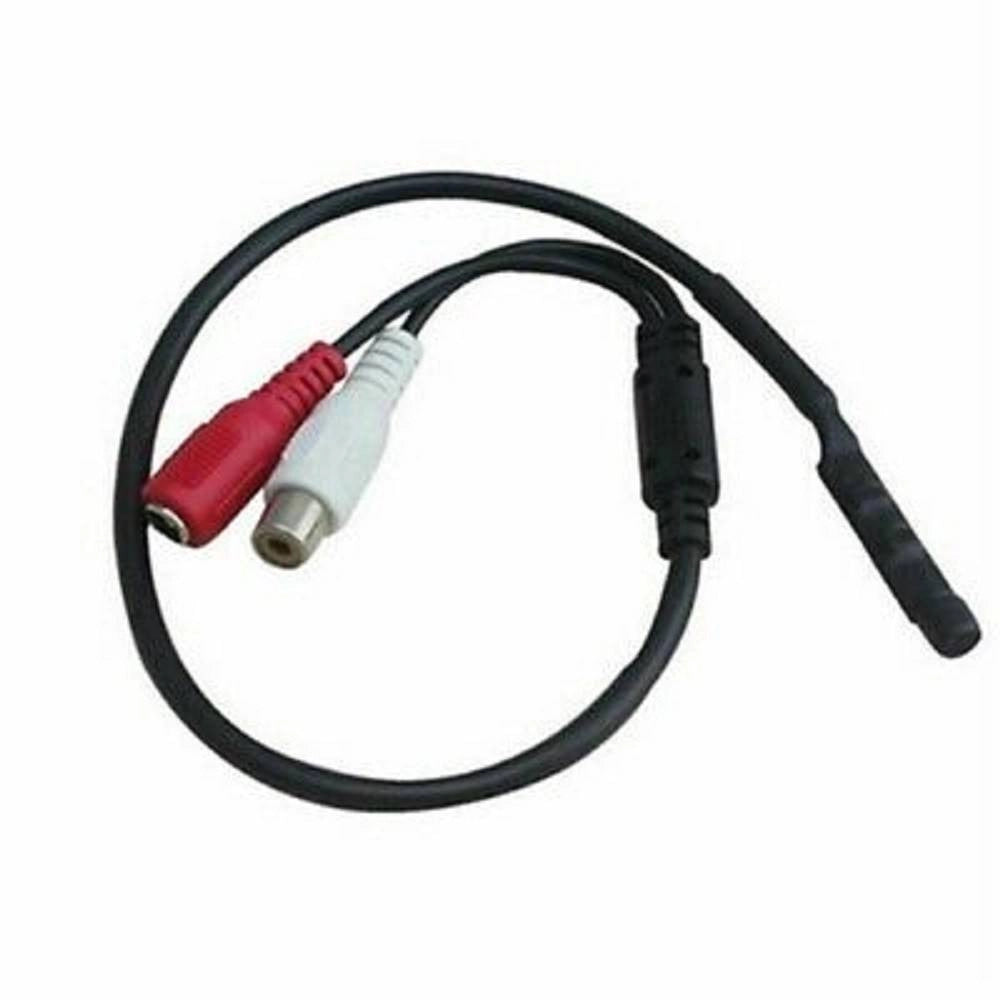 Trade Shop - Microfono Per Telecamera Videosorveglianza Monitor Dvr Audio 25 Cm 12v Mic-10 -