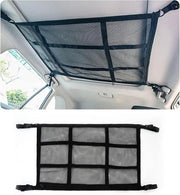 Retrattile per Bagagli - Organizzatore per Auto - Doppio Strato - Set di Reti - Dimensioni 90 x 65 cm - Nero