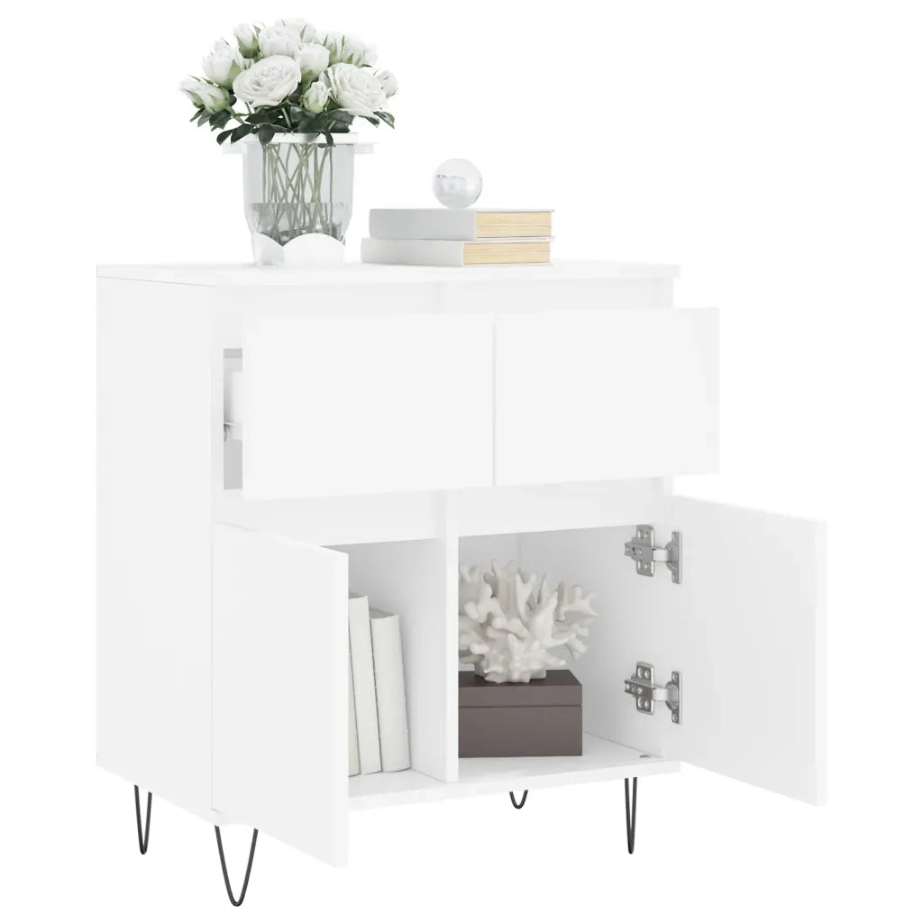 Credenza Bianca 60x35x70 cm in Legno Multistrato 831116