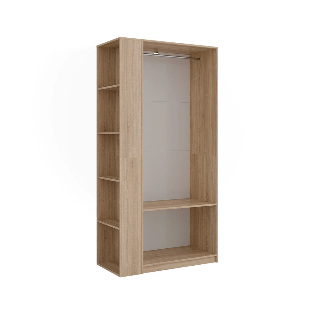 Armadio Elmo Sonoma 80 x 200 cm Set di 2 Vicco