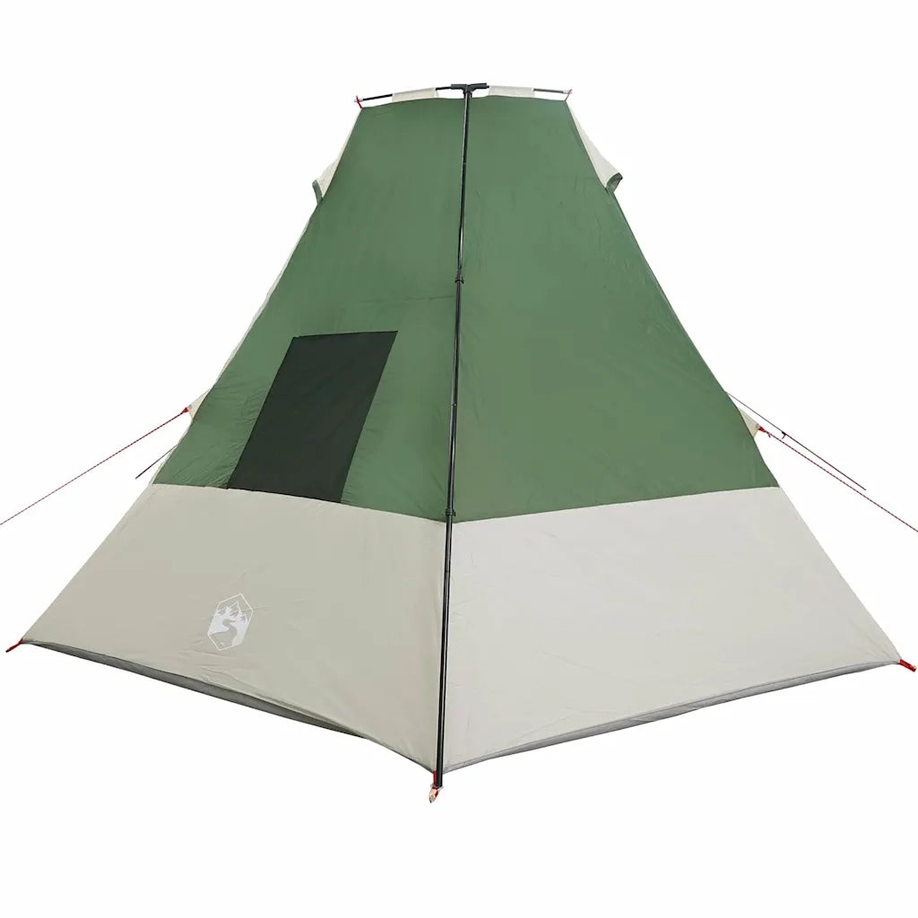vidaXL Tenda con tetto Altro Verde e Nero 383 x 338 x 217 cm