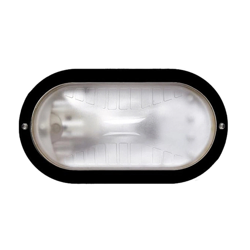 Plafoniera Esterno Contemporanea Owen Pc Nero 1 Luce E27 Ip44