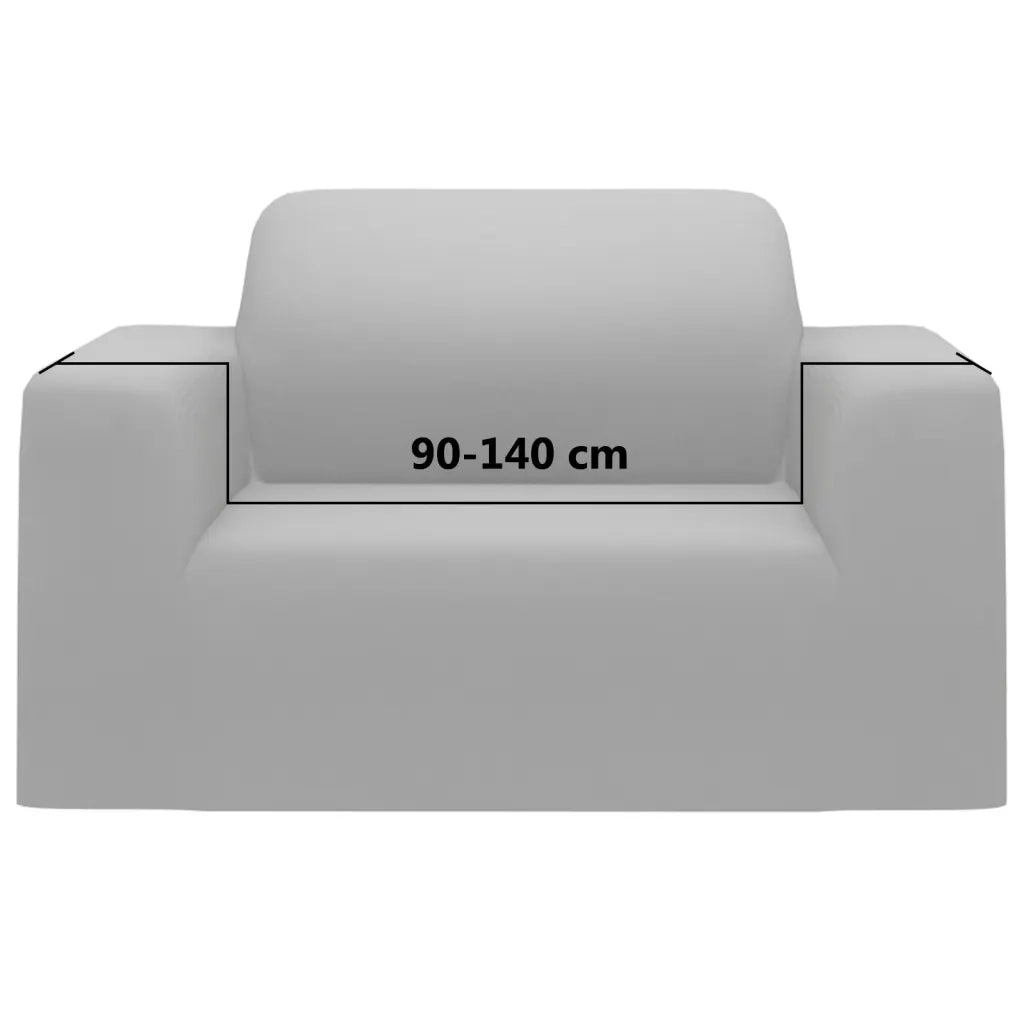 Fodera Elasticizzata per Divano in Jersey di Poliestere Grigio CFW6781786